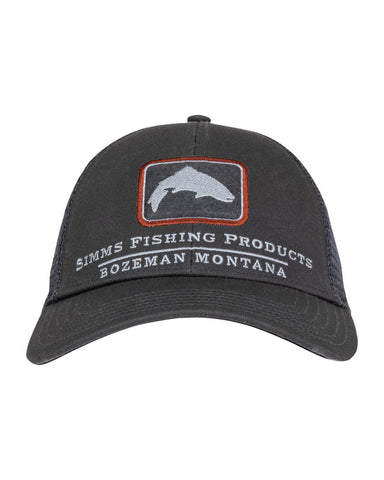 Trout Icon Trucker Hat - Carbon