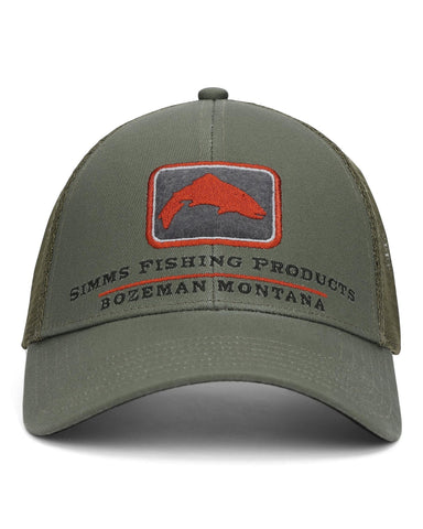 Trout Icon Trucker Hat - Smokey Olive