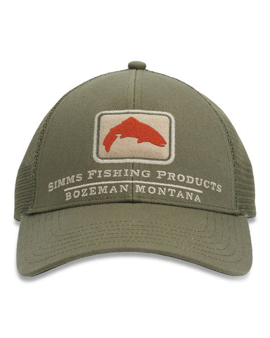 Trout Icon Trucker Hat - Riffle Green