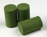 Foam Cylinders Multiple Colors #263 Olive / 15/16 inch