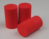 Foam Cylinders Multiple Colors #310 Red / 15/16 inch