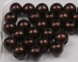 3D Beads Chocolate Brown