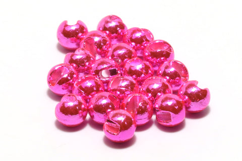 Metallic Slotted Tungsten Beads 7/32" 5.5 mm / Metallic Pink