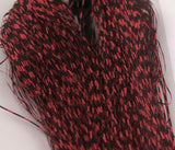 Micro Barred Voodoo Fibers #310 Black Barred Red