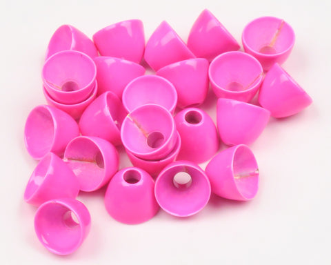 Brass Cone Heads Fl Pink / Large 1/4