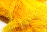 Deer Belly Hair Dyed over White Sunburst Yellow #367