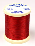 Danville 3/0 Mono Waxed Thread #310 Red