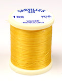 Danville 3/0 Mono Waxed Thread #383  Yellow