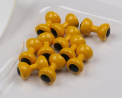 Painted Lead Eyes - Medium / Yellow