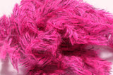 Speckled Black Mohair Scruff Large 15mm Fl Cerise #126