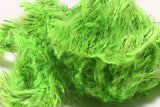 Speckled Black Mohair Scruff Large 15mm Fl Chartreuse #127