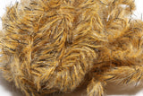 Speckled Black Mohair Scruff Large 15mm Golden Stone #161