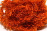 Speckled Black Mohair Scruff Large 15mm Hot Orange #187