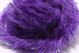 Speckled Black Mohair Scruff Large 15mm Purple #298