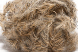 Speckled Black Mohair Scruff Large 15mm Tan #369