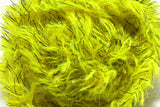 Speckled Black Mohair Scruff Large 15mm Yellow #383