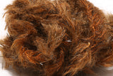 Speckled Black Mohair Scruff Large 15mm Brown #40