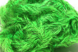 Speckled Black Mohair Scruff Large 15mm Caddis Green #49