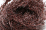 Speckled Black Mohair Scruff Large 15mm Chocolate Brown #59