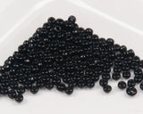 Tyers Glass Beads Op. Black / Midge