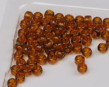 Tyers Glass Beads Large Tr. Root Beer