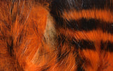 Black Barred Magnum Rabbit Strips #187 Hot Orange