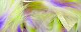 Micro Groovy Bunny Strips #7 Yellow Chartreuse-Purple-White