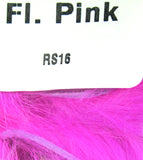 Natural and Dyed Rabbit Strips Fluorescent Pink