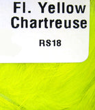 Natural and Dyed Rabbit Strips Fl. Yellow Chartreuse