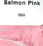 Natural and Dyed Rabbit Strips Salmon Pink