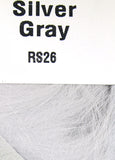 Natural and Dyed Rabbit Strips Silver Gray