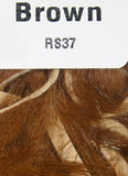 Natural and Dyed Rabbit Strips Brown