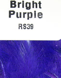 Natural and Dyed Rabbit Strips Bright Purple