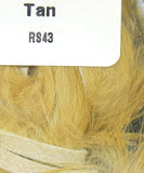 Natural and Dyed Rabbit Strips Tan