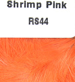 Natural and Dyed Rabbit Strips Shrimp Pink