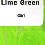 Natural and Dyed Rabbit Strips Lime Green