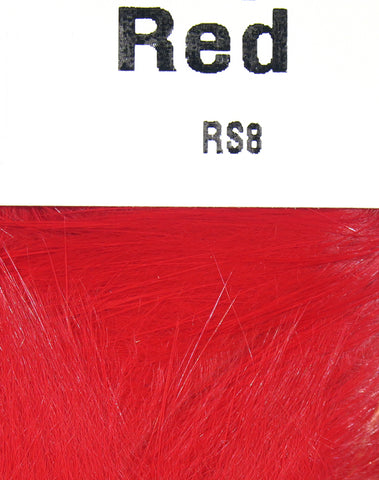 Natural and Dyed Rabbit Strips Red