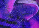 Tiger Barred Magnum Rabbit Strips #15 Black Barred Purple Over Fuchsia