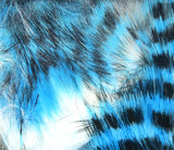 Tiger Barred Magnum Rabbit Strips #3 Blue Black Over White