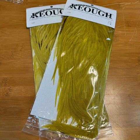 Keough Saddle Hackle - Light Olive