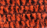 Variegated Chenille Fl Orange/Black