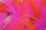 Crosscut Two Toned Rabbit Strips #16 Hot Orange Tipped Fl Hot Pink