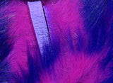 Crosscut Two Toned Rabbit Strips #1 Purple/Fl. Fucshia