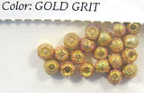 Gritty Brass Beads