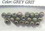 Gritty Brass Beads