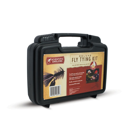 S Hareline Fly Tying Starter Kit 48 Materials Tools Vise